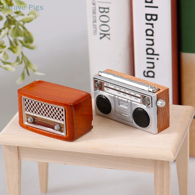 1: 12 Home Accessories Pocket Simulation Mini Retro Radio