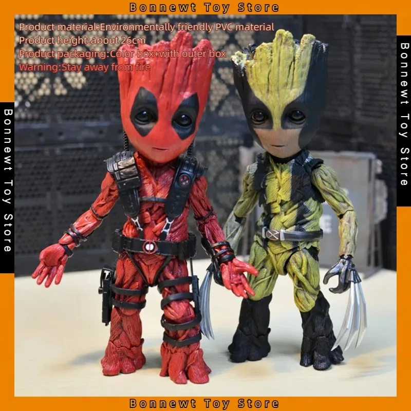 

Guardians Of The Galaxy 26cm Treeman Cos Wolverine Winter Soldier Deadpool Captain America Thor Action Figure Model Toys Gifts