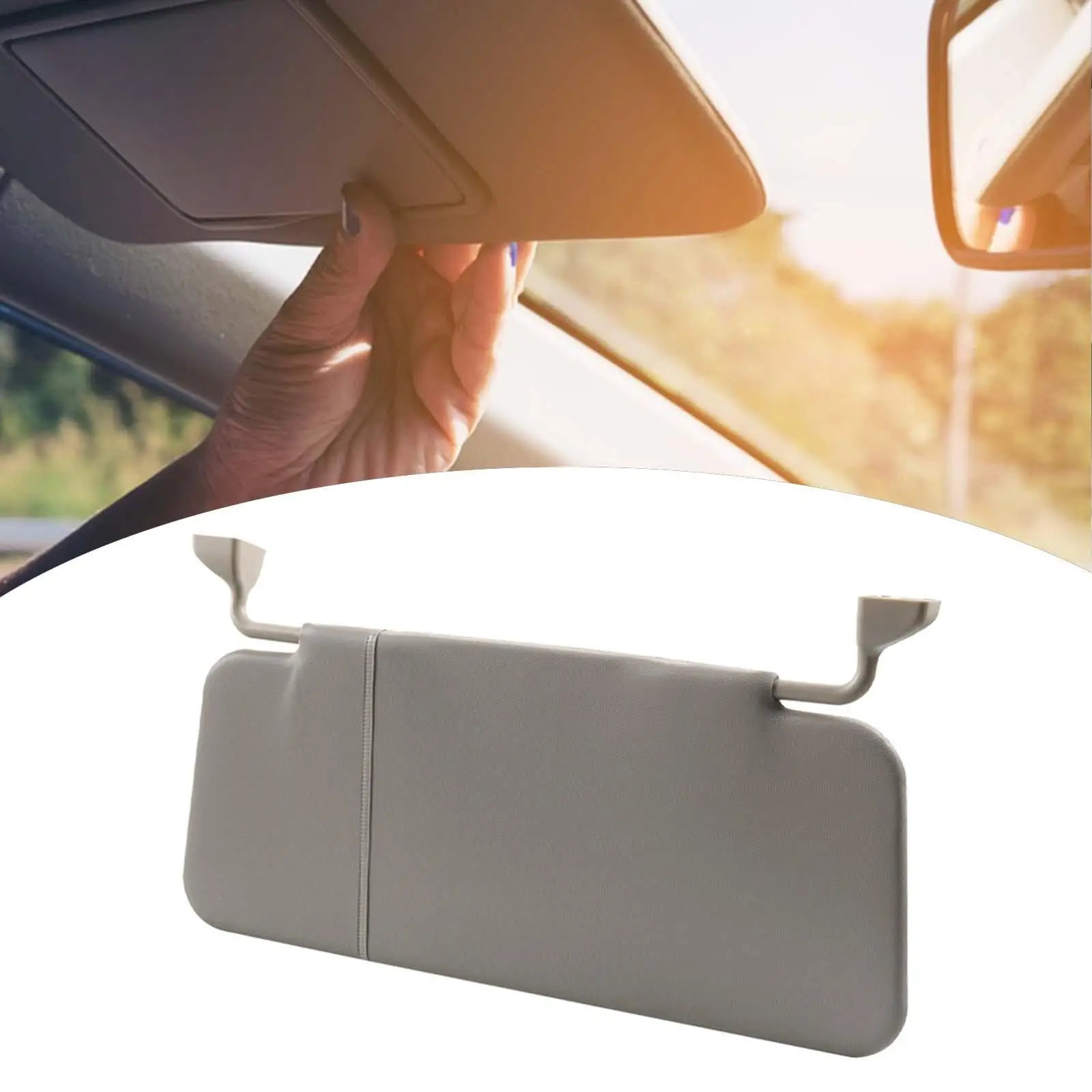 Replacement Sun Visor Shield Gray for Construction Vehicles Professional Good Performance 15x6.5inch Repairing Accessory