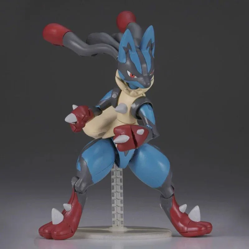 En Stock Bandai Original POKEMON Poke Pla Mega Lucario Aninm figura de acción completa modelo juguete regalos WY