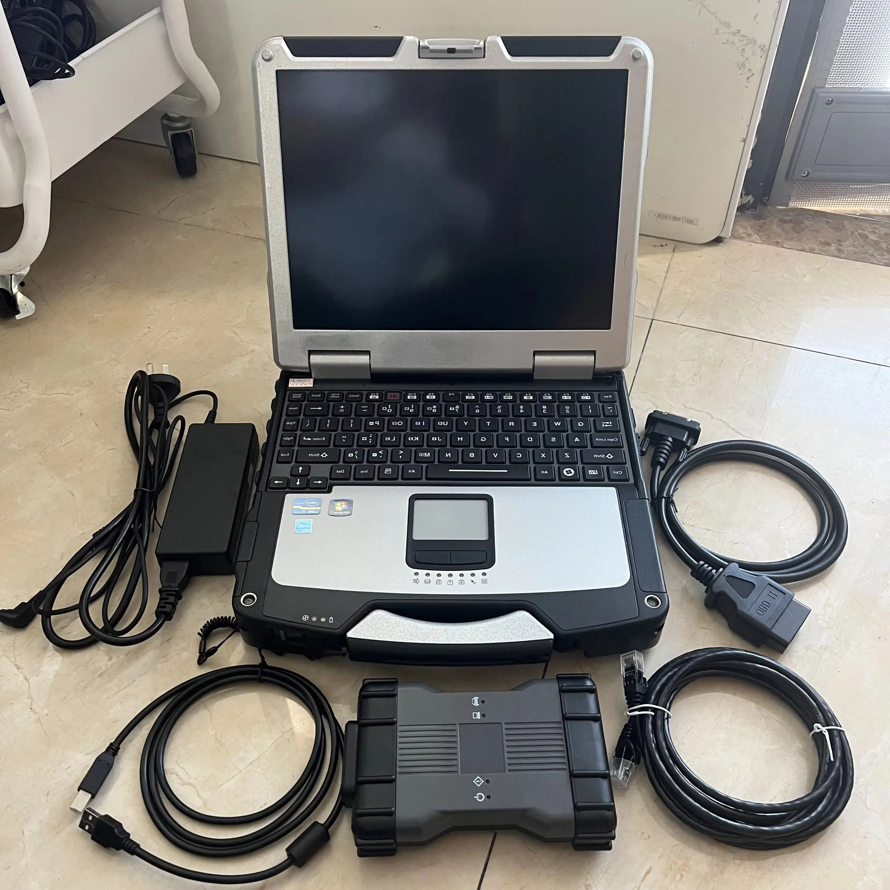 

mb star sd c6 vci DOIP с программным обеспечением 2025.12v ssd установлено в ноутбуке cf-31 4G сенсорный экран полный комплект готовый к работе для mb c6