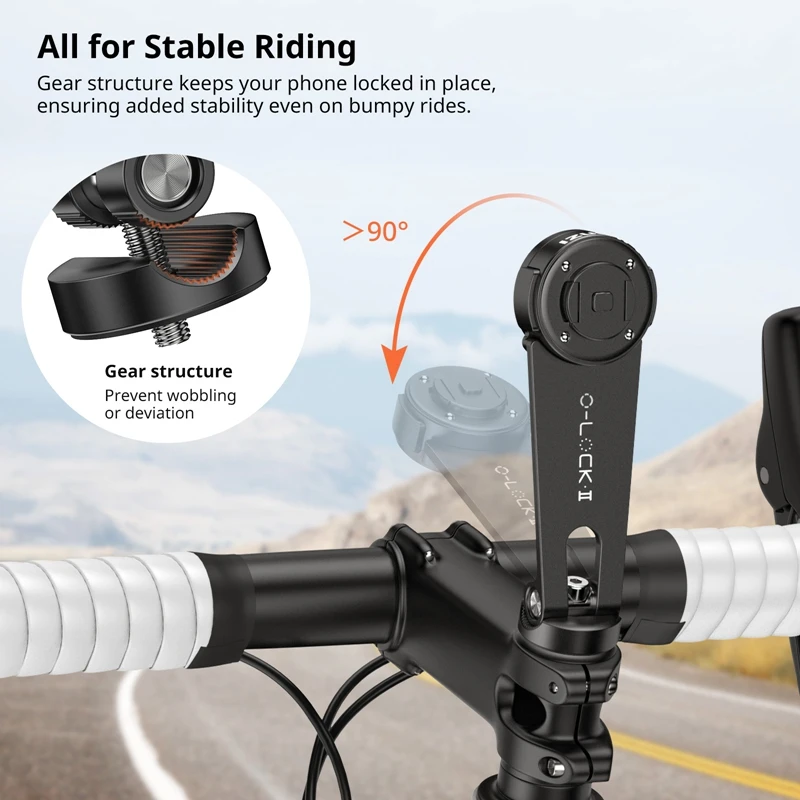 Ulanzi O-LOCK034 Bicycle Stem Mount Quick Release Stem Mount for iPhone 15 Pro Pro Max for Cycling