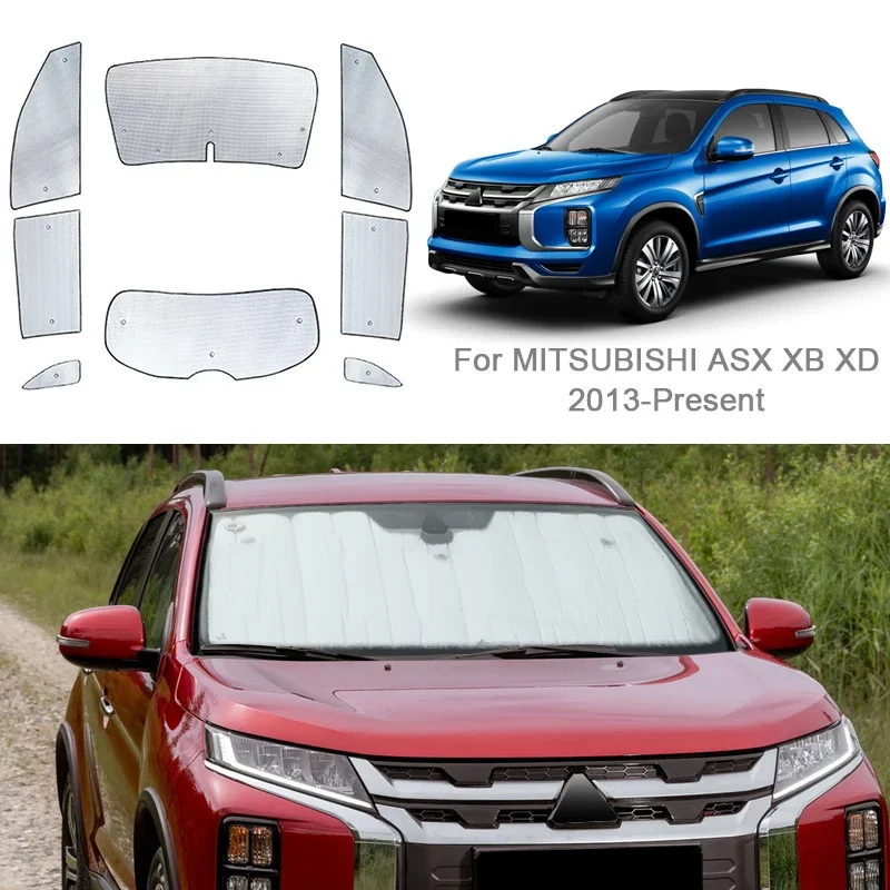 

Car Sunshades UV Protection Cover Side Window Curtain Sun Shade Visor Mat Windshield For MITSUBISHI ASX XB XC XD 2013-2026