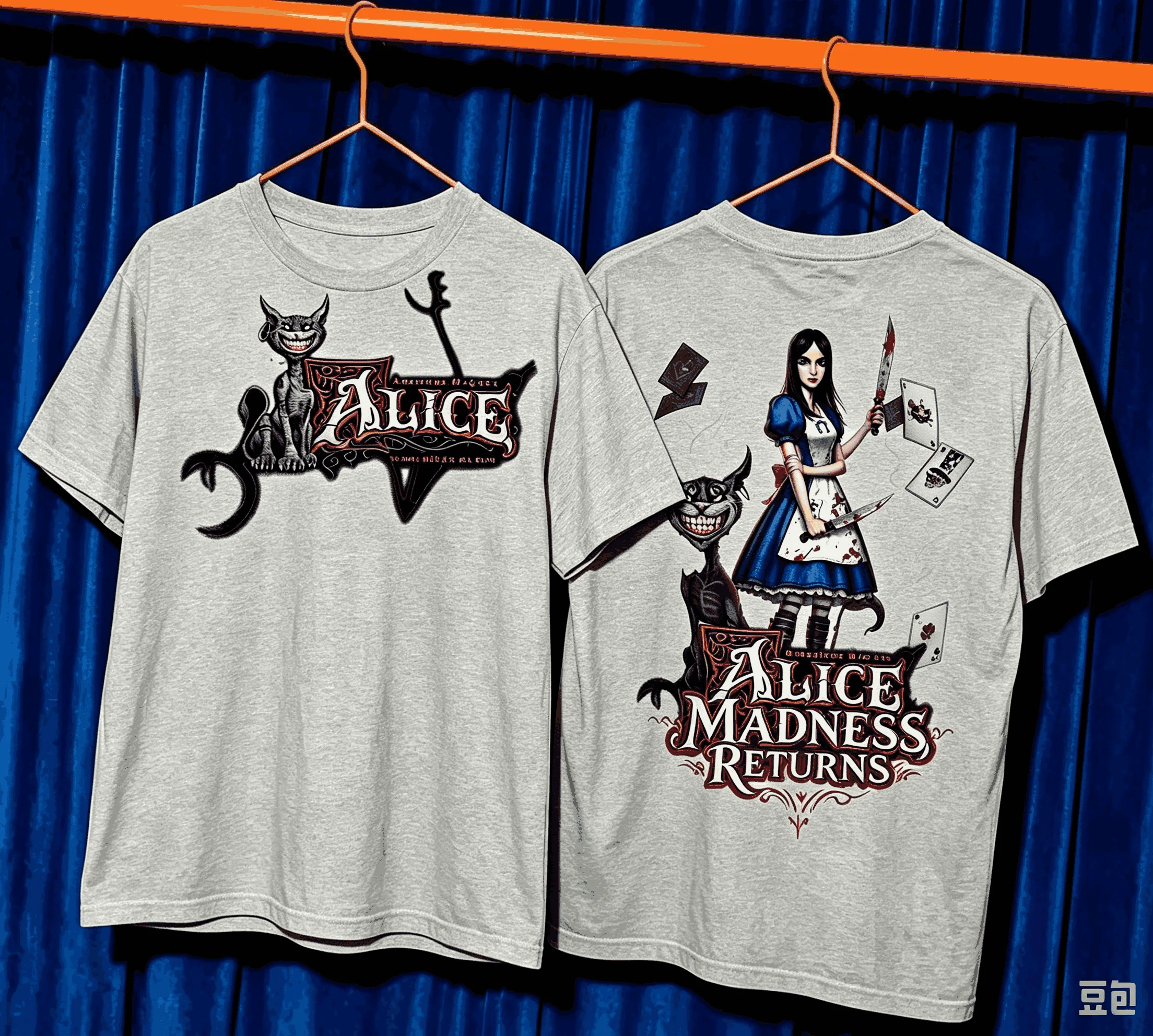 Alice Madness T-shirt Summer Short Sleeve Male Tshirts Casual Fashion Oversized Unisex Streetwear Trendy Cotton Breathable Soft