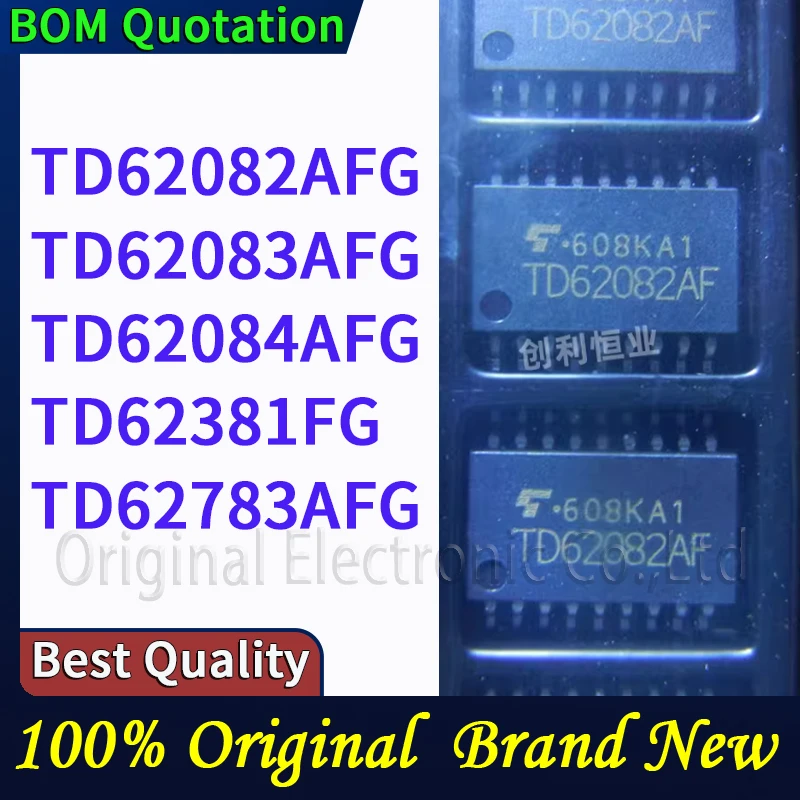 

TD62082AFG TD62083AFG TD62084AFG TD62381FG TD62783AFG В наличии Оригинальные высококачественные компоненты