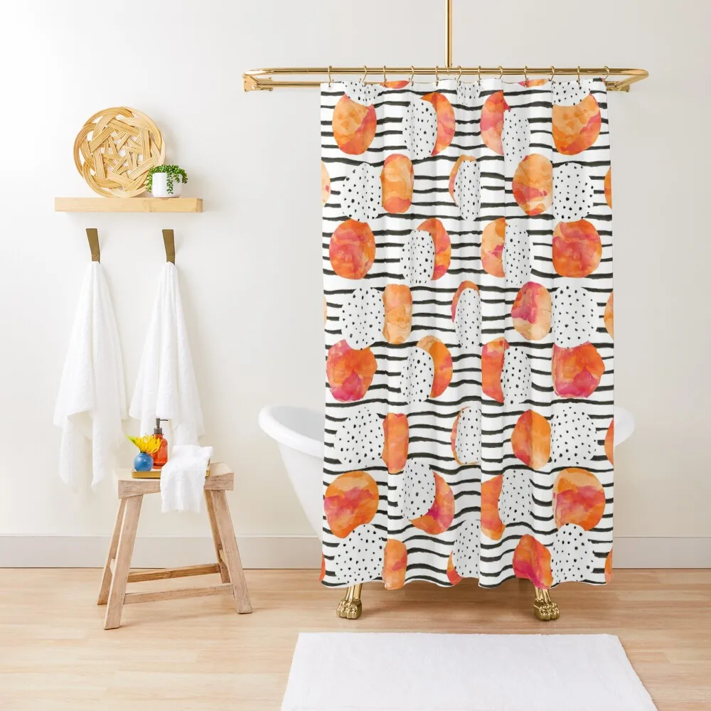 

Fruity Orange Shower Curtain Anime Shower Waterproof Bath And Anti-Mold For Bathroom Curtain