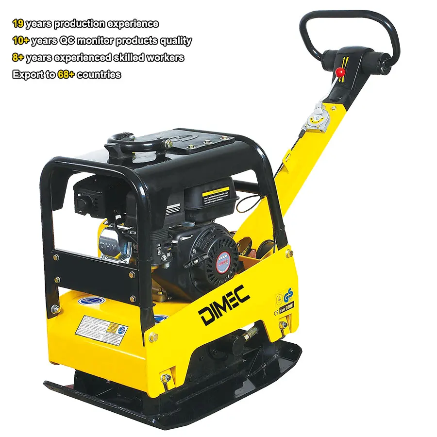 Heavy Duty Walk Behind Plate Compactor, 30.5KN Impact Force Dual Engine For Foundation Compaction Projects