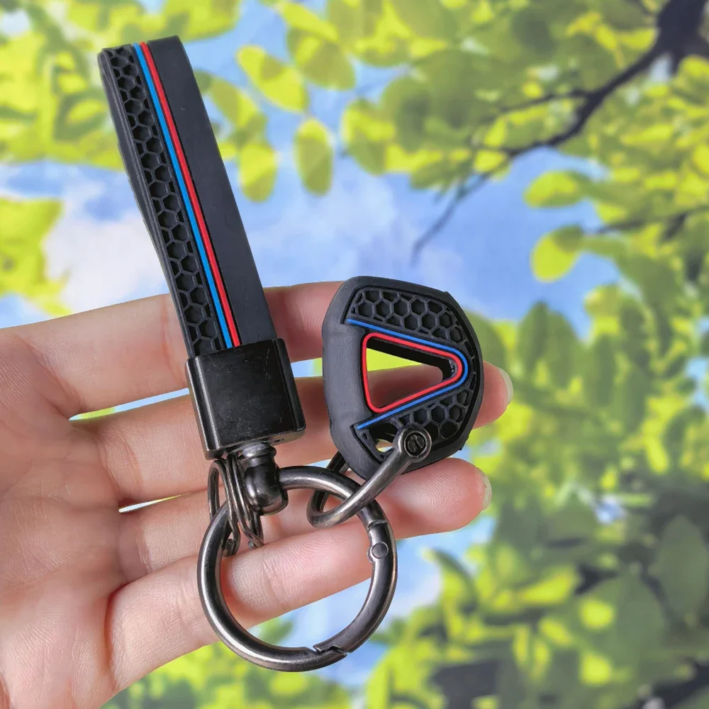 Ergonomic Grippy Key Case With Keychain for Kawasaki Ninja500 Z500 SE Z400 Z650 Z650RS Motorcycle Accessory