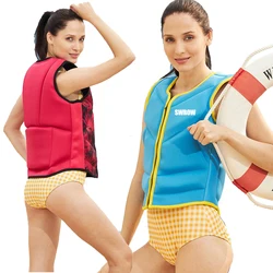 SWROW life jacket portable neoprene adult children swimming buoyancy vest water sports kayak fishing surfing safety life jacket