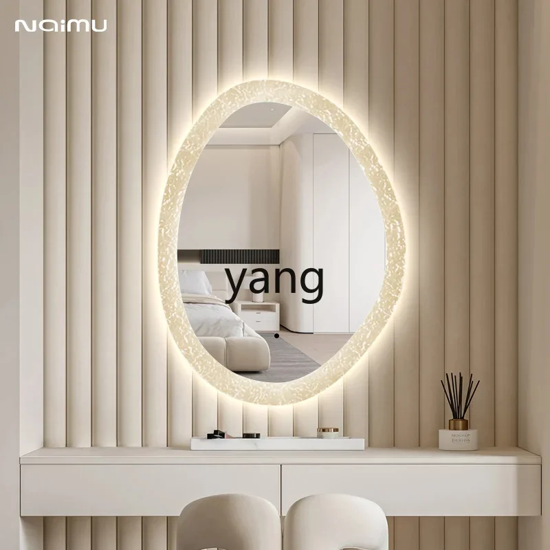 LMM toilet smart oval toilet retro bathroom special-shaped wall mirror