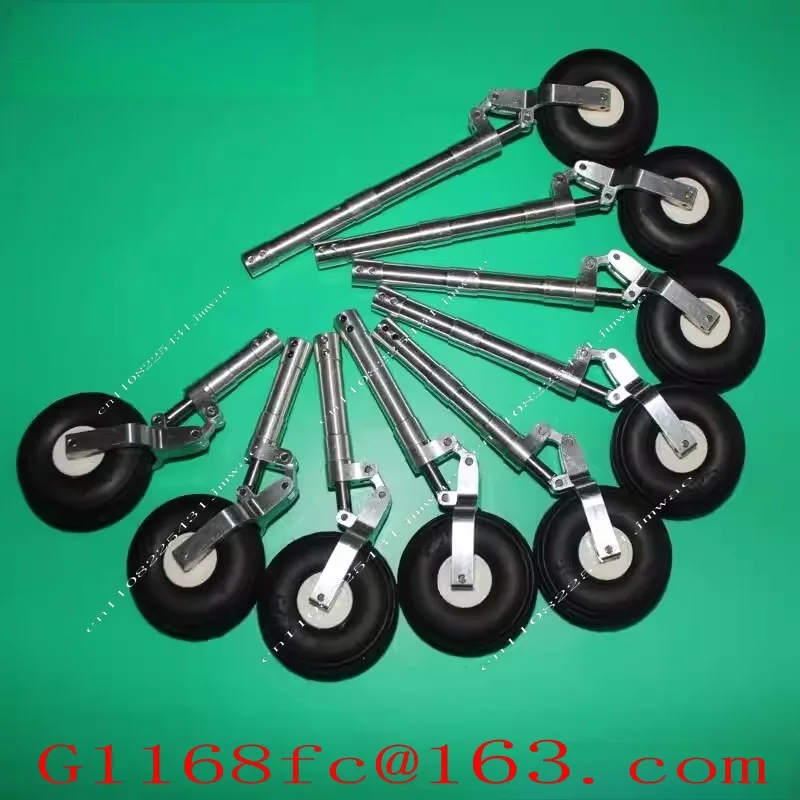 Model Aircraft Remote Control Aircraft Parts 95 105 To 185mm Single Wheel Kneeling Damping, Shock Absorbing Landing Gear