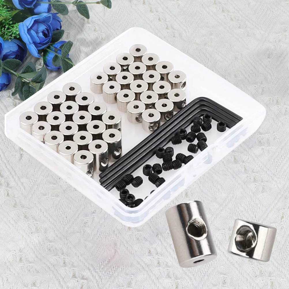 

1 Set of 40pcs Special Screw Wrench Badge Parts Metal Pin Backs Locking Pin Locking Clasp Backs Pin Backs Locking Clasp Sliver