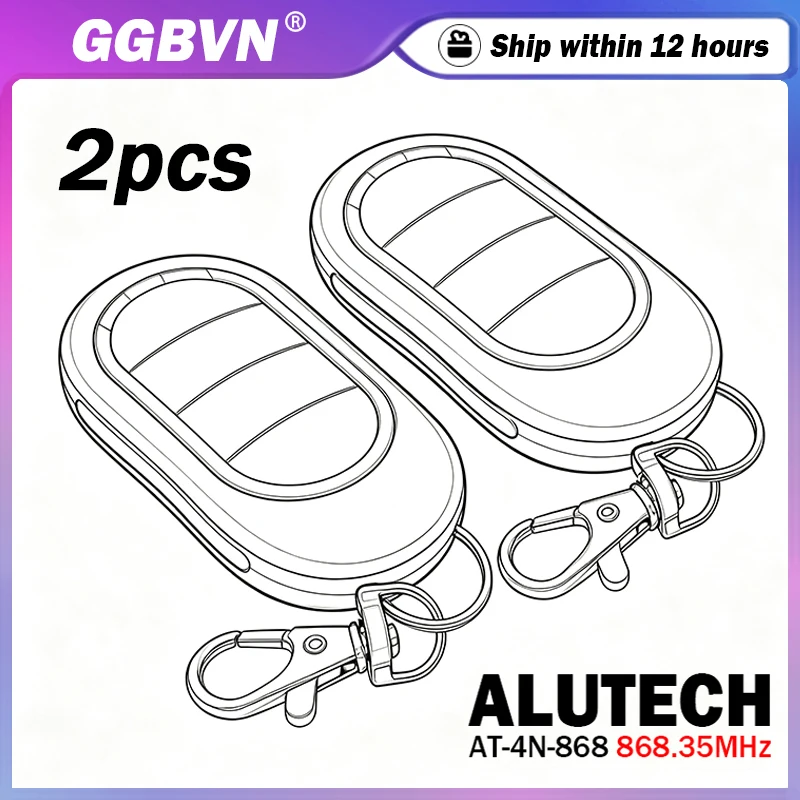 ALUTECH AT-4N-868 Garage / Gate Remote Control Transmitter 868.35MHz Control For ALUTECH AT-4N 868 MHz Automation Gate Opener