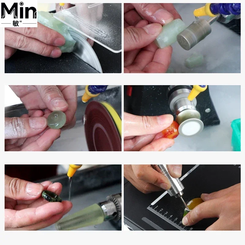 1800W Desktop Mini Multi-function Saw Jade Carving Grinder All-in-one Grinding Cutting Polishing Machine for Jewelry