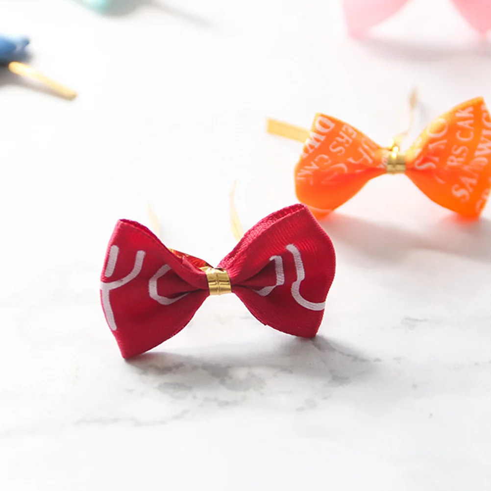 

100 Pcs Gift Wrapping Food Sealing Clip Tie Biscuit Packaging Baking Bag Adorable