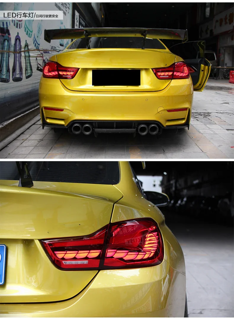 Led الذيل ضوء الضوء الخلفي لسيارات BMW 4 سلسلة F32 F36 تعديل M4 F82 الفرامل القيادة عكس مصباح بدوره إشارة اكسسوارات السيارات