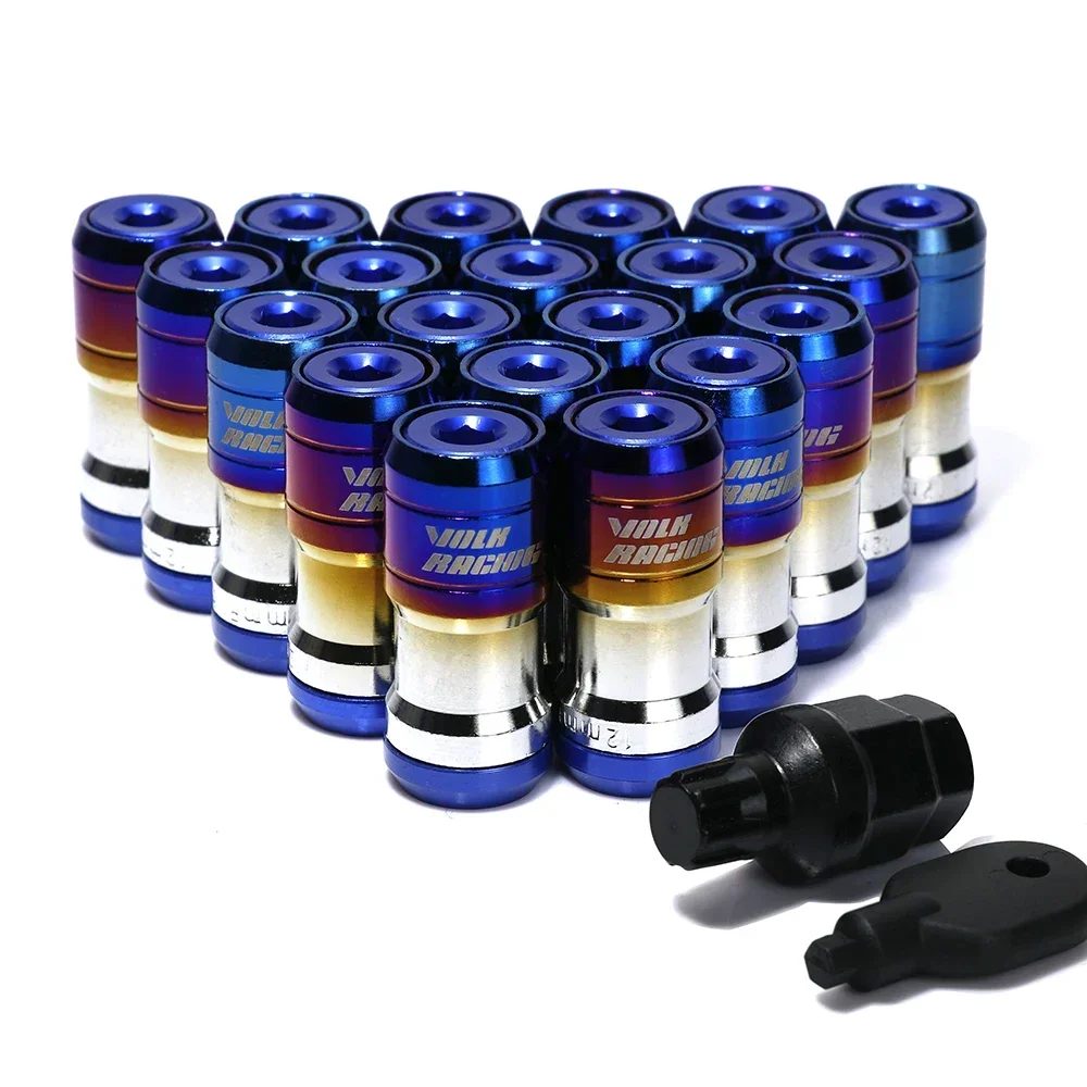 

Bunrt Blue Volk Racing Formula, стальные колесные гайки, колеса автомобиля, диски, гайка, 20 шт./компл.