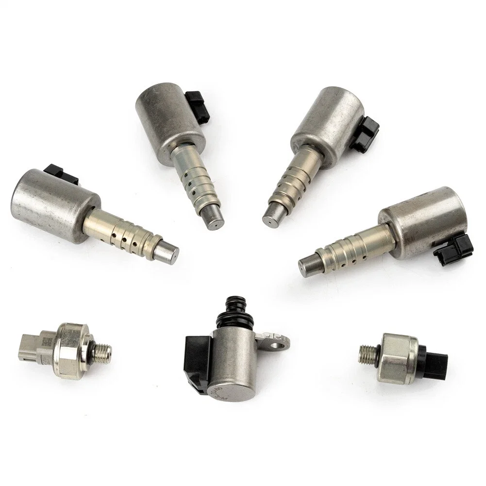 7-Piece Transmission Solenoid Valve Kit RE0F10E JF016E JF017E CVT Transmission for Nissan