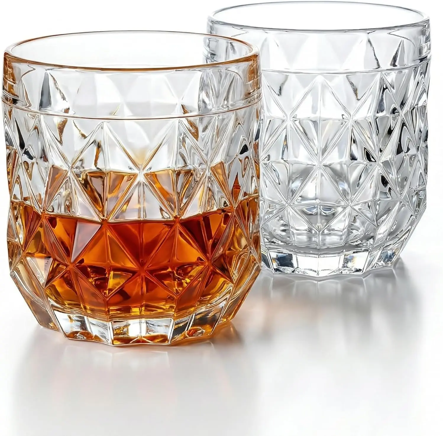 

Vintage Fostoria Crystal Whiskey Glasses Set – Authentic Heavy Old Fashioned Rocks Glasses, Luxury Bourbon & Scotch Glassware 10
