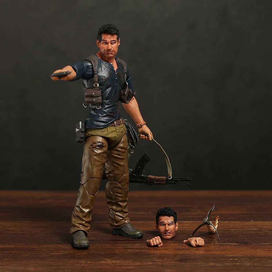 NECA Uncharted 4 A thief's end NATHAN DRAKE 7 Inches Action Figure with Accessories Model Figure Toy