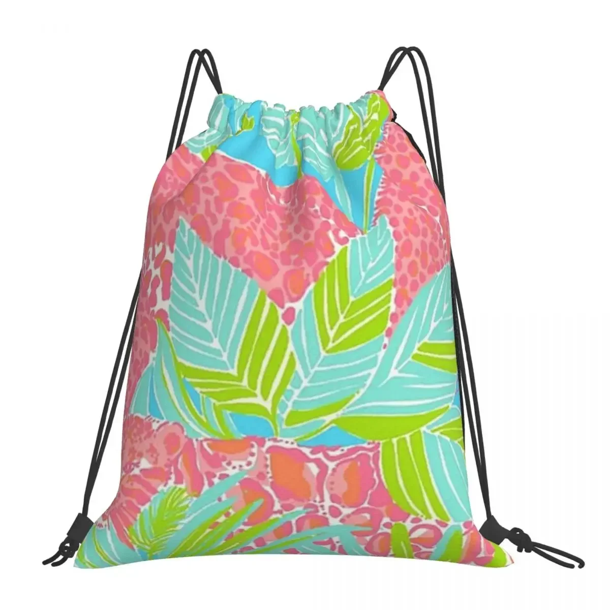 

Lily Pulitzer Backpacks Fashion Portable Drawstring Bags Drawstring Bundle Pocket Storage Bag BookBag For Man Woman Students