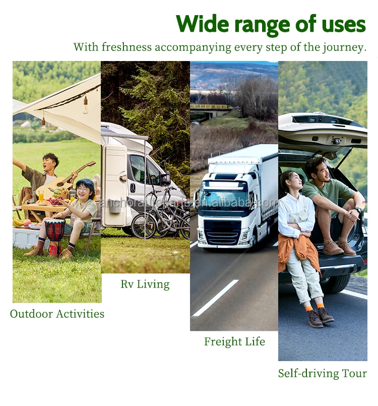80L 100L 125L Big Capacity Mobile Portable Vehicle Refrigerator AC.684.216 12V 24V Ice Freezer Cooler Box with R134a R600 1234yf