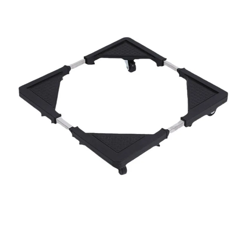 Adjustable Stainless Steel Refrigerator Base Retractable Movable Stand Universal Household Appliance Storage Support Bracket