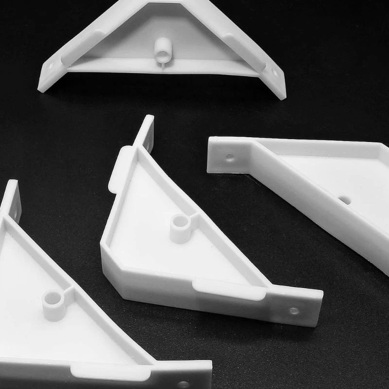 Plastic hoek driehoek beugels voor kast aan werkbladen meubels ondersteunen 12 stks