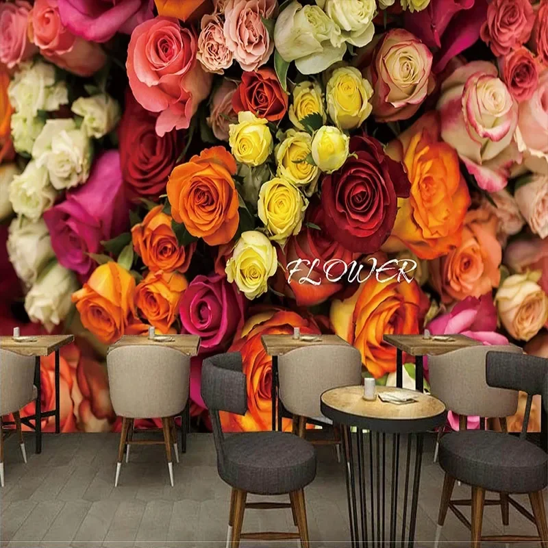 

Custom 3D Photo Rose Close-Up TV Background Mural Wallpaper For Bedroom Walls Papel De Parede Home Décor Tapety Fresco Tapiz Art