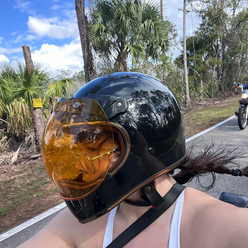 خوذة دراجة نارية مفتوحة الوجه ، أقنعة فقاعية ، عتيقة ، قلاب ، زجاج أمامي ، عدسة درع ، إكسسوارات خوذة