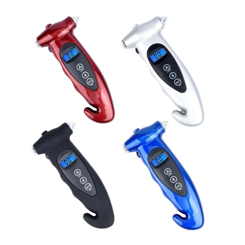 5-in-1 Tire Pressure Gauges Digital Tire Pressure Monitoring Car Tyre Meter Drop Shipping