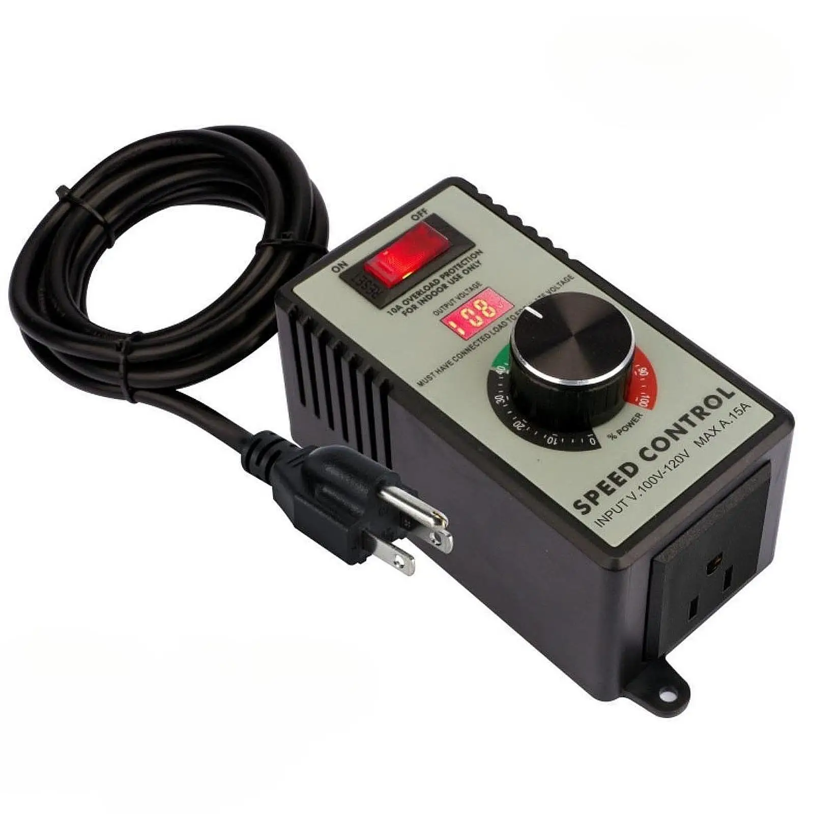 Fan Speed Adjustment Speed Regulator for Electric Motor Speed Controller Portable 100V-120V Variable Motor Speed Controller