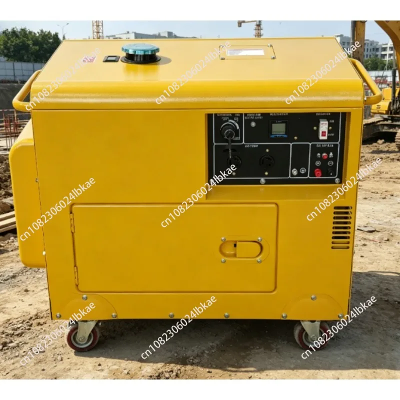 

5kw/8kva/10kva outdoor portable diesel generator for home silent frequency conversion emergency power supply unit
