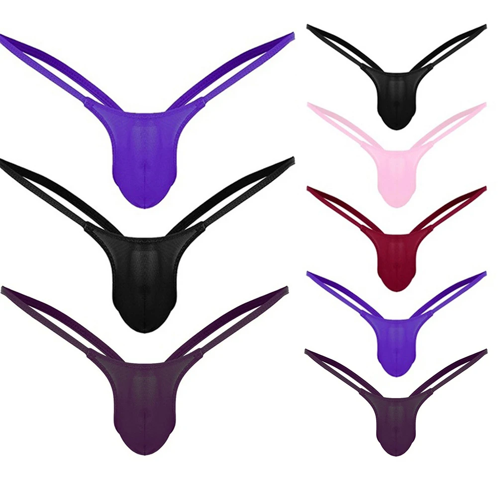 

Men Briefs Underwear Breathable Knickers Fashion Low Rise Panties Sexy Bulge Pouch G-Strings T-Back Underpants