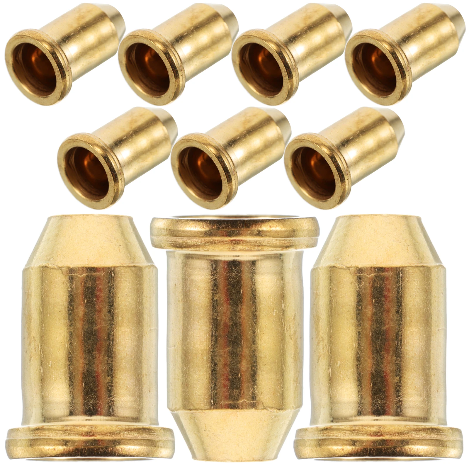 

10Pcs Electric Guitar Metal String Ferrules Through Body Caps For Bass Guitars Accessories Strong Stability Retainers Components
