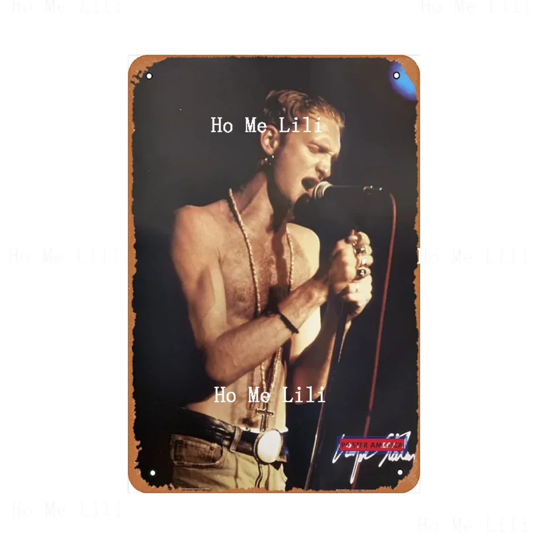 In Chains Layne Staley On Stage 2005 Poster Metal Sign Wall Decor Garage Shop Bar Living Room