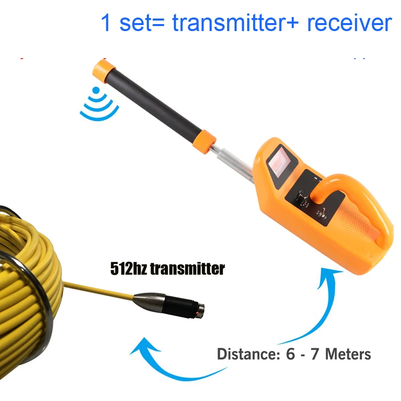 Cable de cámara de inspección de drenaje de alcantarillado, tubería, 9mm, 60m