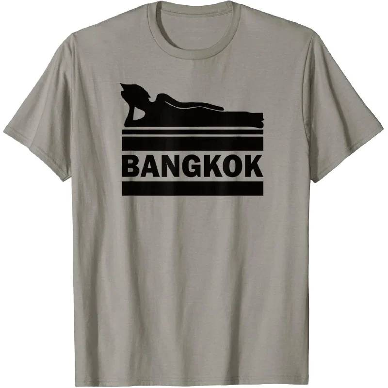 

2024 Thailand Asia travel vacation souvenir T-shirt man Woman couple short summer tees casual cotton