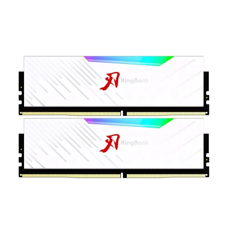 Imagem -03 - Kingbank Hynix a Die Ddr5 Rgb Memória Ram Ddr5 Ram pc 16gbx2 32gb 32gbx2 64gb 6400 Mhz 6400mhz Ram para Desktop Branco Xmp 3.0