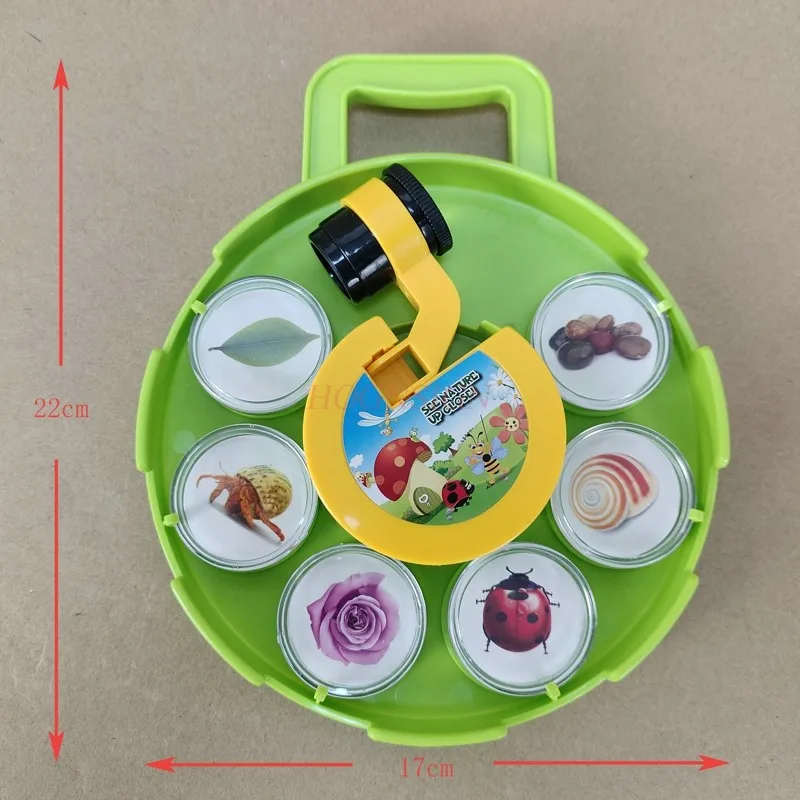 Rotating Insect Collecting Box Viewer Magnifying Lens Children Science Toy Biological Education Exploring Ability Developing