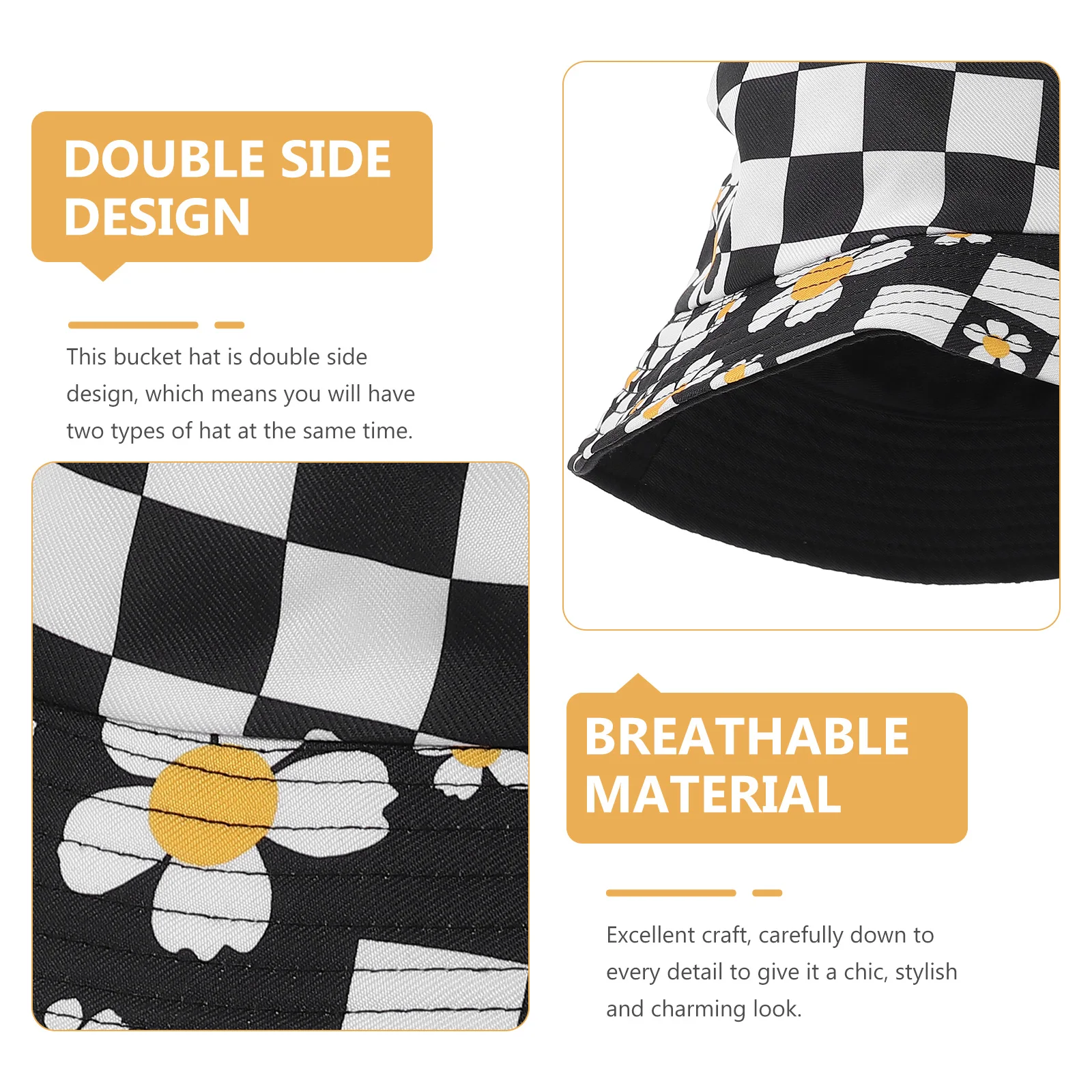 

Summer Women Bucket Hats UV Protection Sun Hat Ladies Beach Travel Gardening Fishing Hunting Cycling Brim Design Polyester