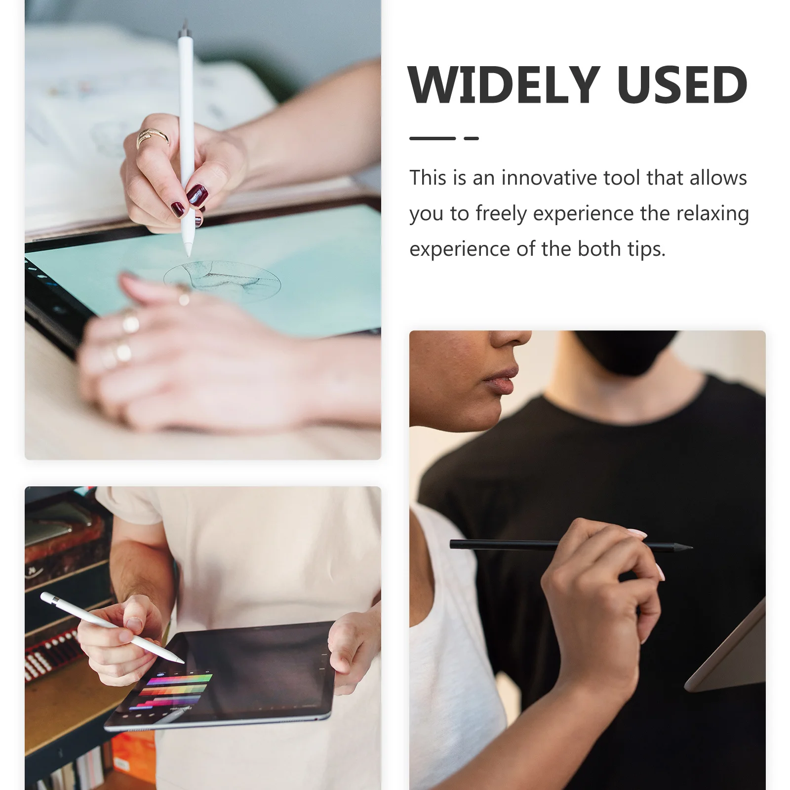 

7pcs Touch Pen Stylus Pen For Smartphone Tablet Capacitive Screen Writing Drawing Precise Smooth Metal Silicone Tip Universal