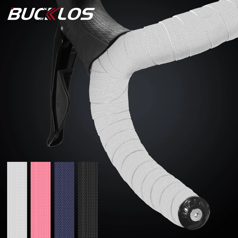 

BUCKLOS Road Bike Bar Tape Silicone EVA Bicycle Handlebar Cover Soft Comfortable Gravel Speed Cycling Handles Tape Strap Wrapper