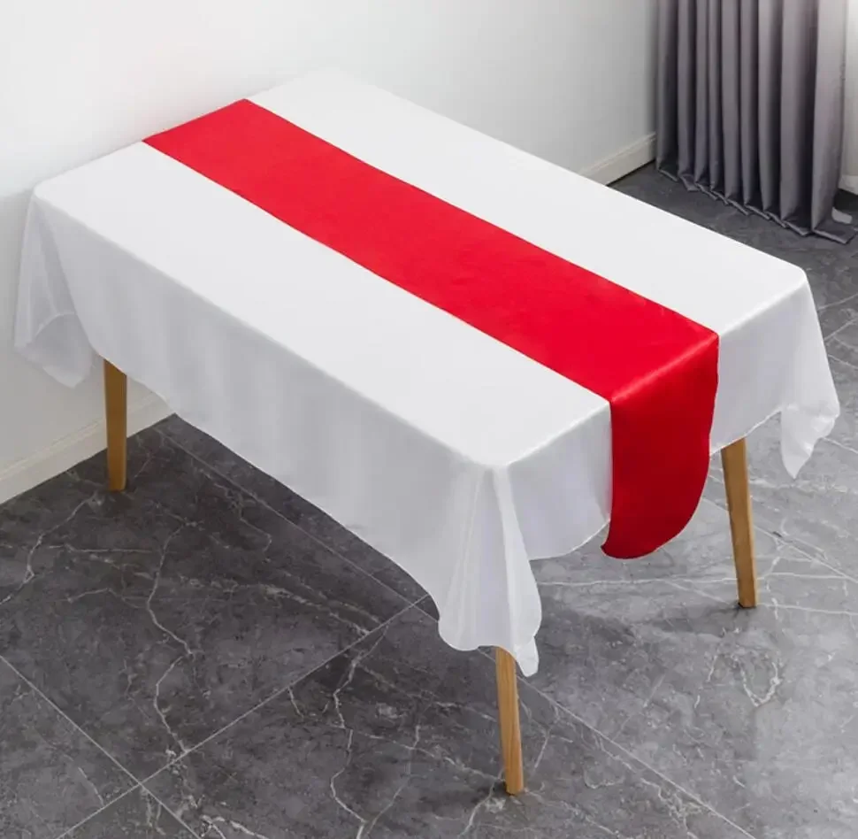 Satin Table Runner Wedding Decoration For Modern Birthday Party Hotel Show Banquet Luxury Design Nice Pattern Wholesale