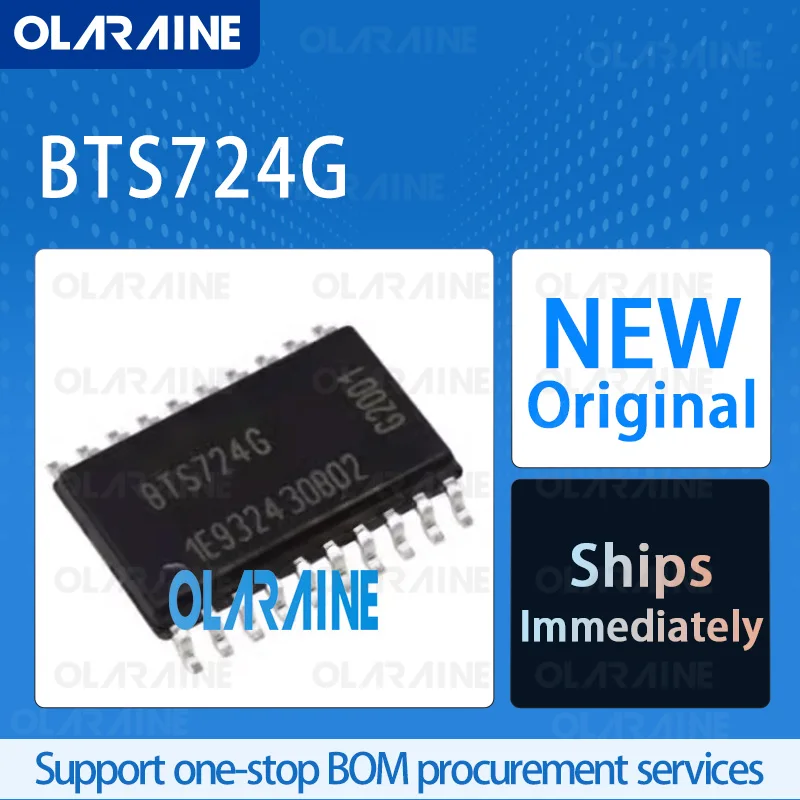 1/5/10Pcs BTS724G DSO-20 original ic chip Power Switch ICs - Power Distribution RoHS 4 Output Current 3.3 A Voltage 40 V