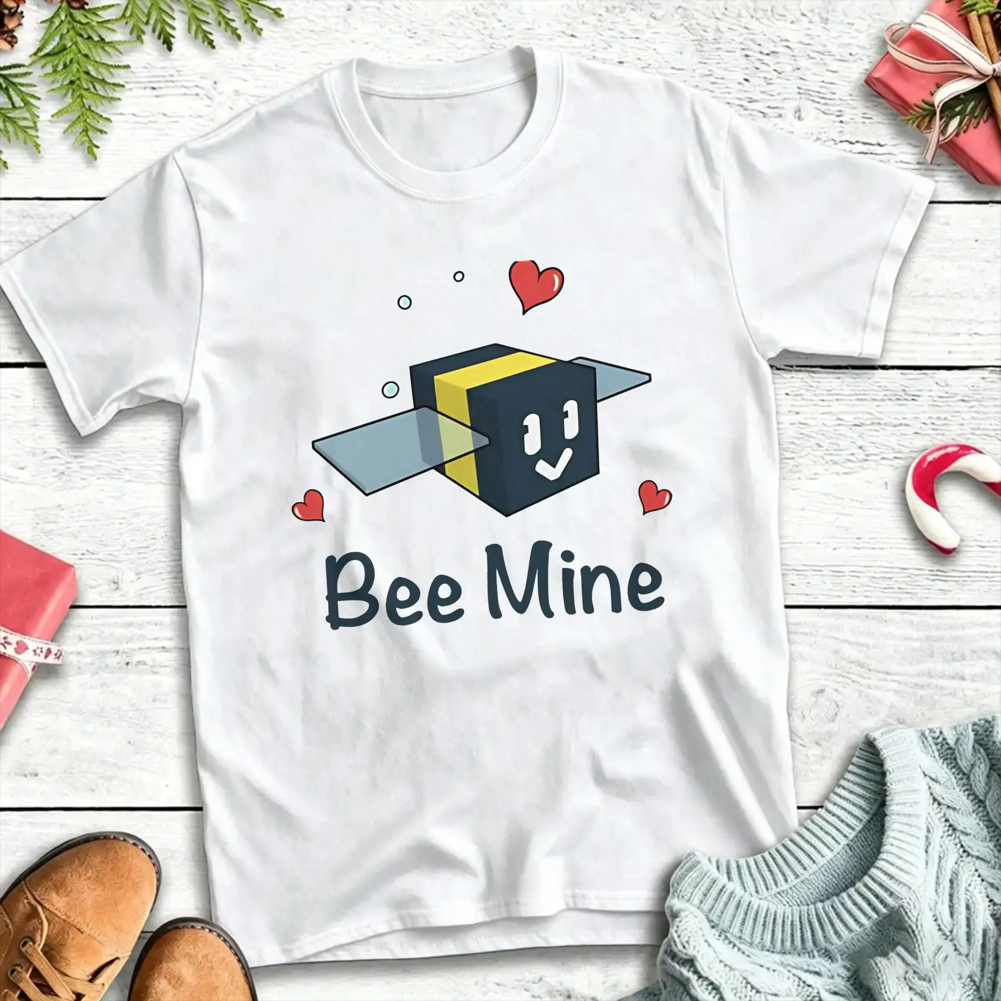 Fashion Bee swarm simulator Bee Mine T-Shirt Men Women's O Neck Cotton T Shirt Short Sleeve Tee Shirt Summer Clothes
