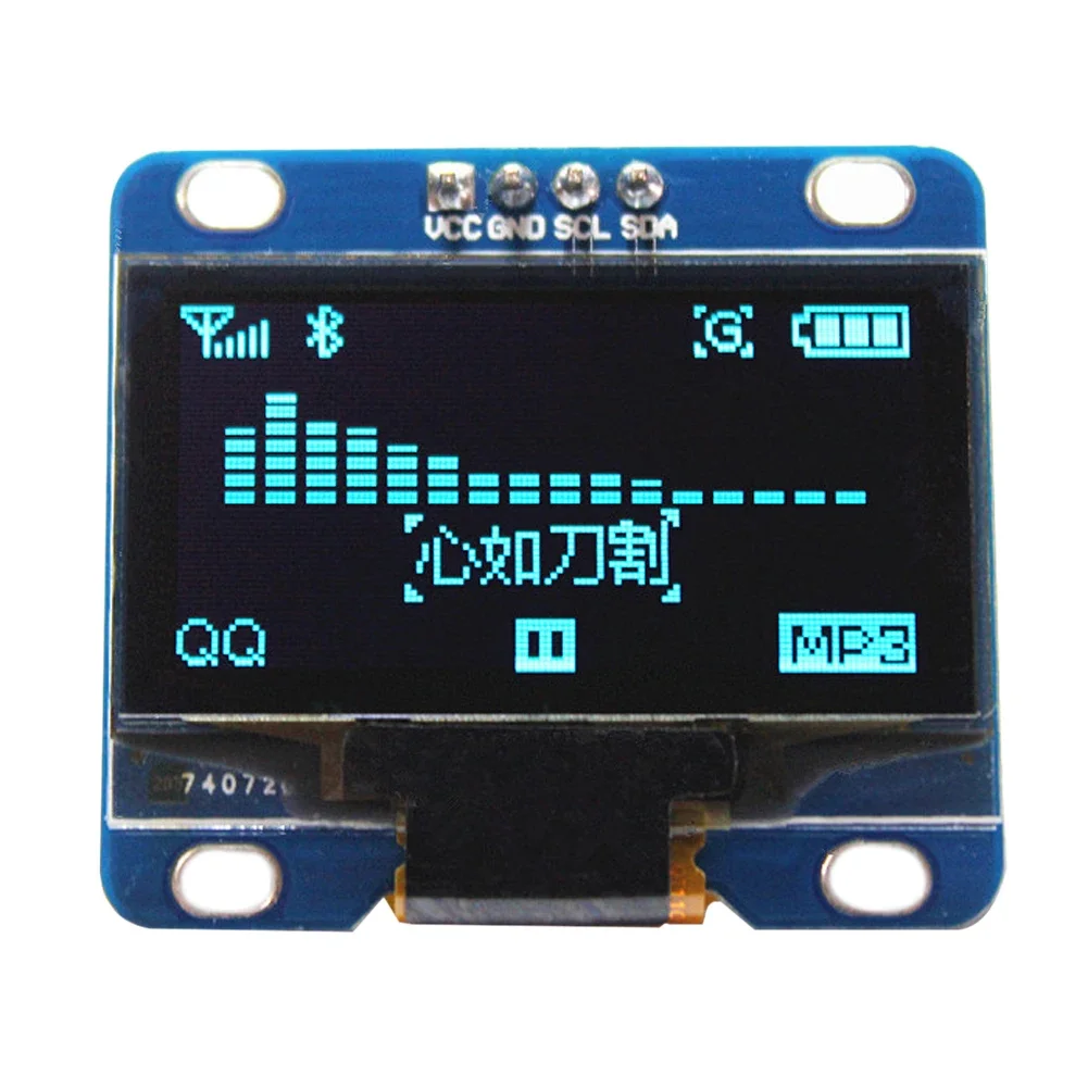 Módulo de exibição OLED para Arduino, Módulo OLED Driver, I2C, IIC, Serial 128X64, SH1106, 51, MSP420, STIM32, SCR, 1, 3 Polegada, azul, branco