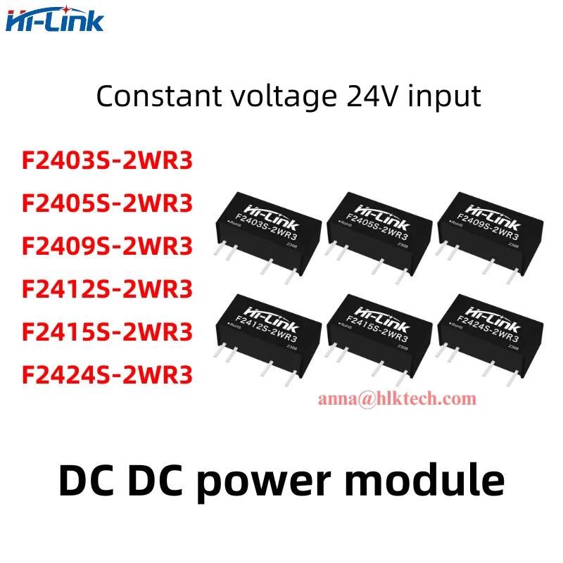 

Free shipping 2pcs Hi-Link 2W F2403S-2WR3 F2405S-2WR3 Step Down Isolated Switch DC DC Power Module Supply