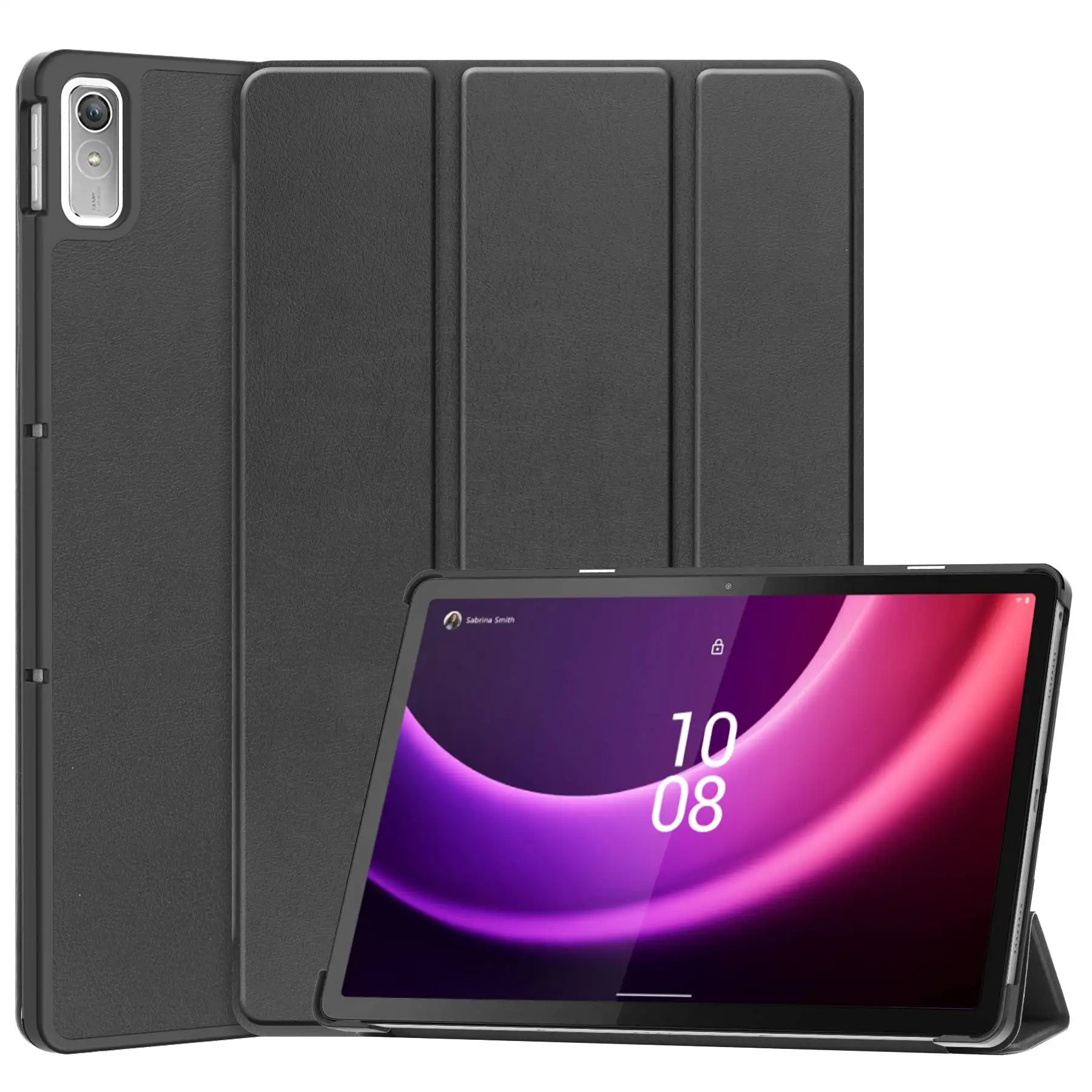 

For Lenovo Tab P11 Gen 2 PU Leather Tri-fold Stand Tablet Shockproof Case Auto Wake / Sleep Full Protection Cover