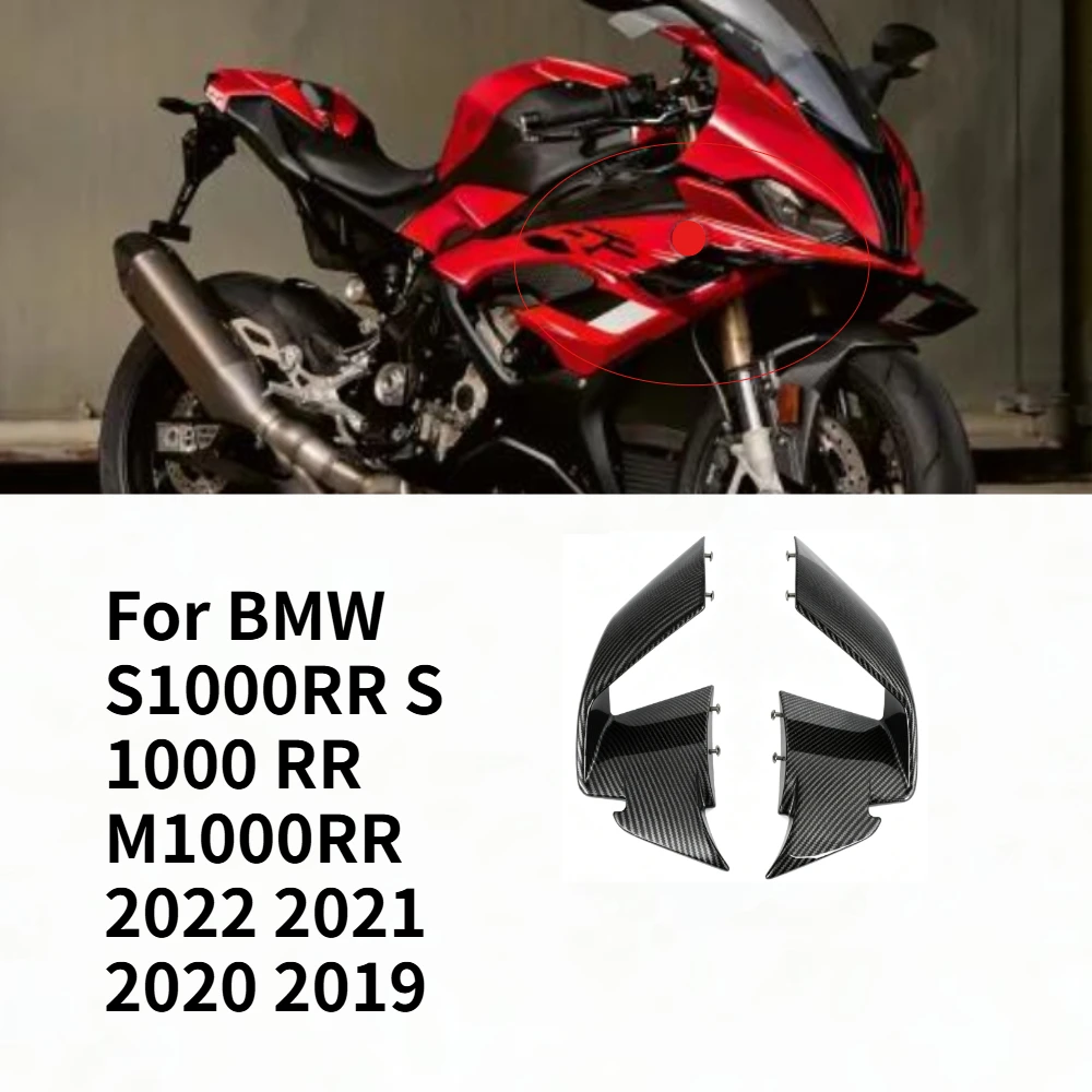 For BMW S1000RR S 1000 RR M1000RR 2022 2021 2020 Aerodynamic Winglet Spoiler Kit Wing Fairing Set Motorcycle Accessories Parts